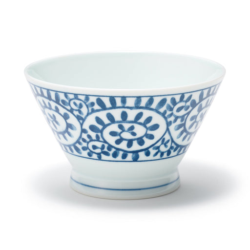 Hasami Ware Rice Bowl - Arabesque Pattern - Large MUJI