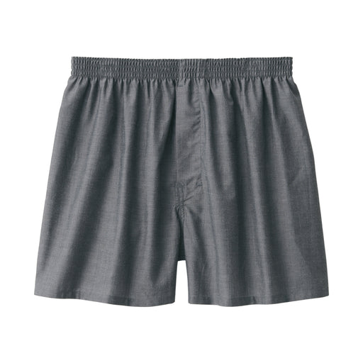 Men's Lyocell Blend Front Open Trunks Dark Gray MUJI