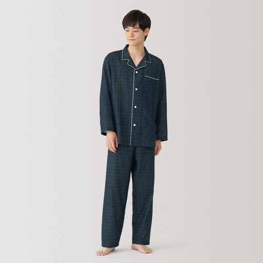 Men's Side Seamless Double Gauze Pajamas MUJI