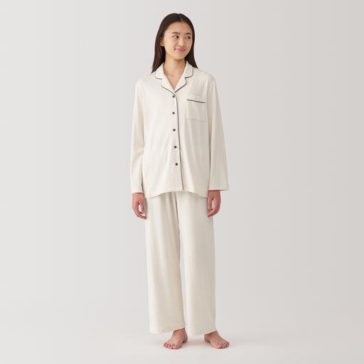 Women's Side Seamless Rayon Blend Pajamas MUJI