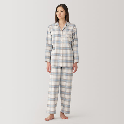 Women's Side Seamless Flannel Pajamas MUJI