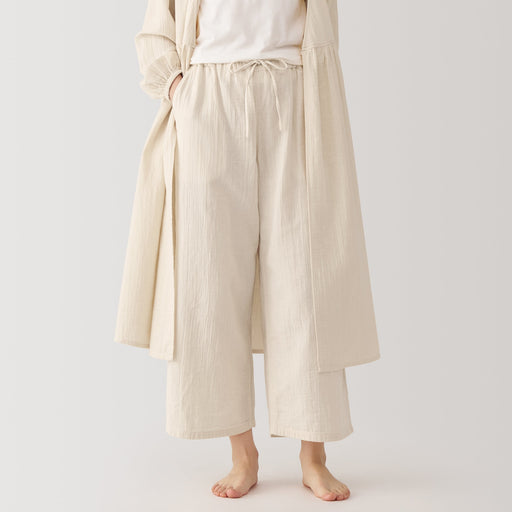 Women's Crinkle Gauze Long Pants MUJI