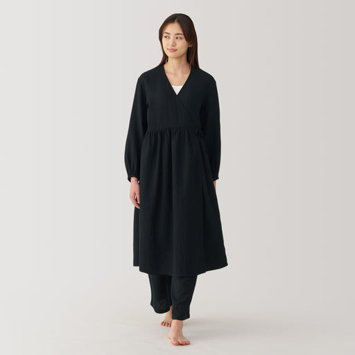 Women's Crinkle Gauze Long Cardigan MUJI