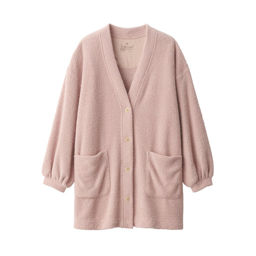 Women's Soft Knit Fleece Cardigan Smoky Pink MUJI