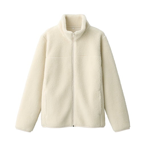 Women's Boa Fleece Jacket Ivory MUJI