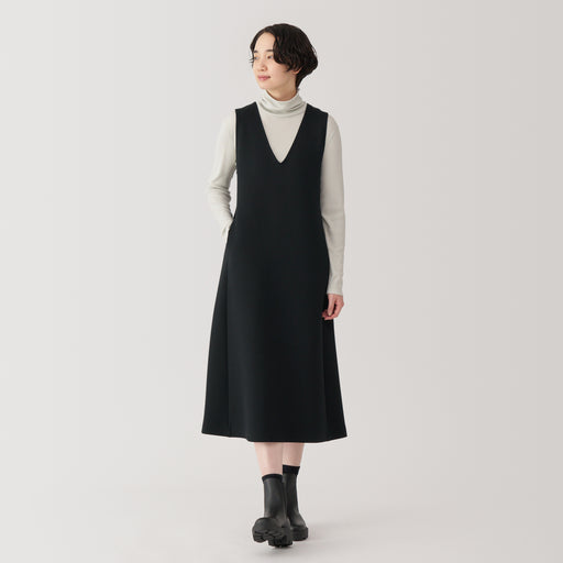 Women's Double Knitted Sweatshirt Jumper Skirt MUJI