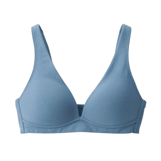 Women's Wireless Plunge Bra Smoky Blue MUJI