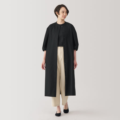 Women's Quick Dry Broadcloth 3/4 Sleeve Dress MUJI