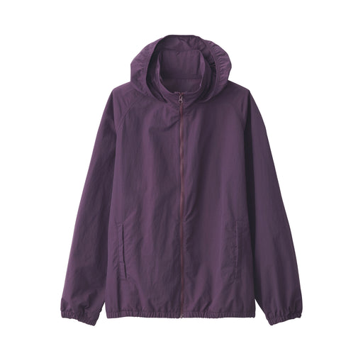 Men's Water Repellent Nylon Windbreaker Dark Purple MUJI