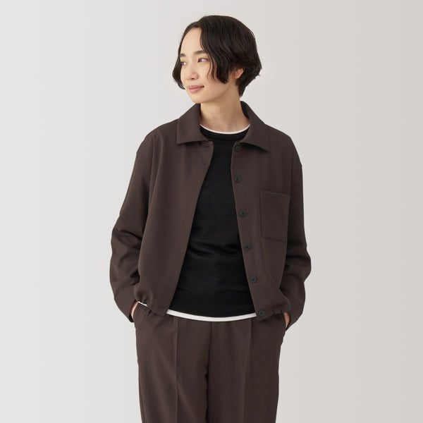 MUJI WOMEN TRENCH COAT Jacket outlet Calf-Length Khaki