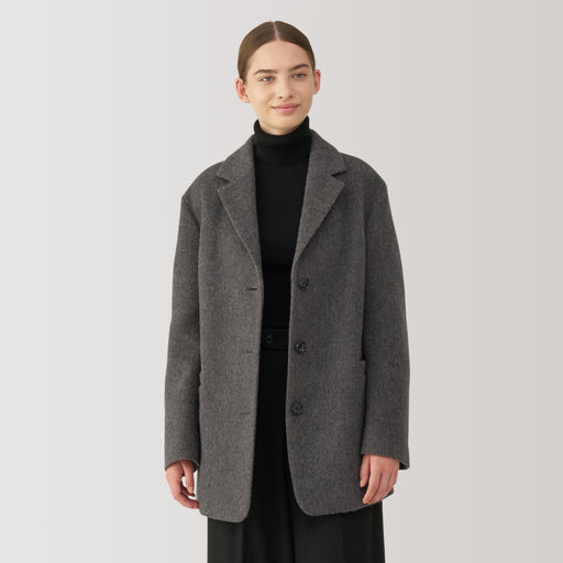 Women's Reclaimed Wool Blend Jacket MUJI