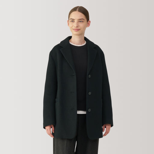 Women's Reclaimed Wool Blend Jacket MUJI