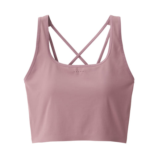 Women's Quick Dry Half Top Bra Smoky Pink MUJI