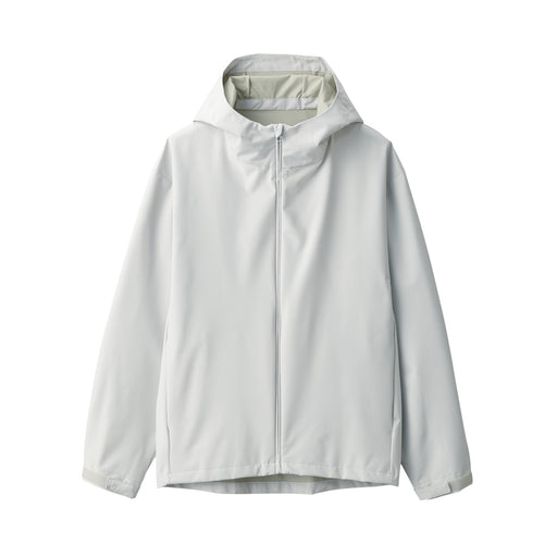 Men's Water Repellent Hooded Jacket Light Gray MUJI