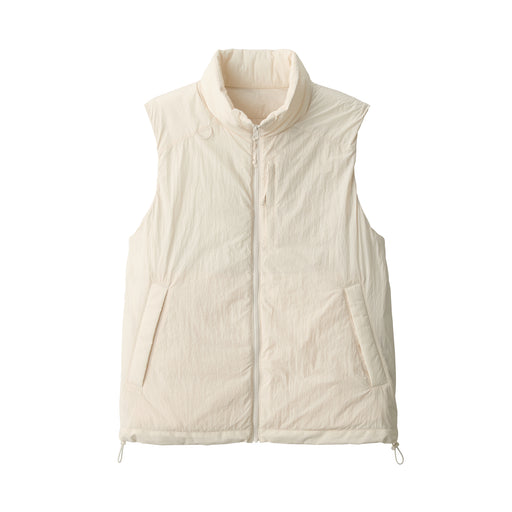 Men's Water Repellent Padded Walking Vest Ivory MUJI