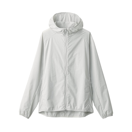 Women's Water Repellent Pocketable Jacket Light Gray MUJI