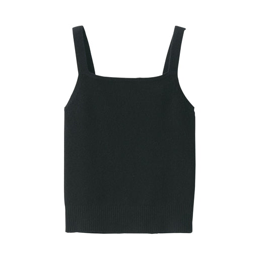 Women's Cotton Blend Cozy Knit Camisole Black MUJI