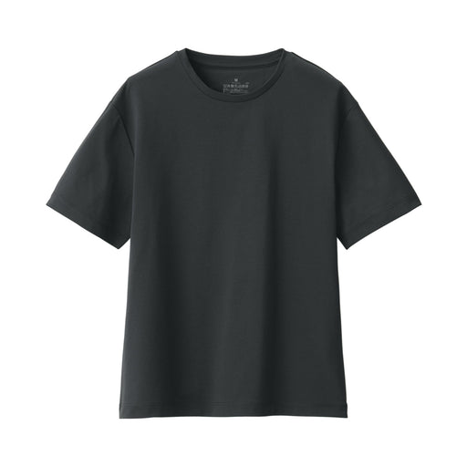 Women's UV Protection Quick Dry Short Sleeve T-Shirt Black MUJI