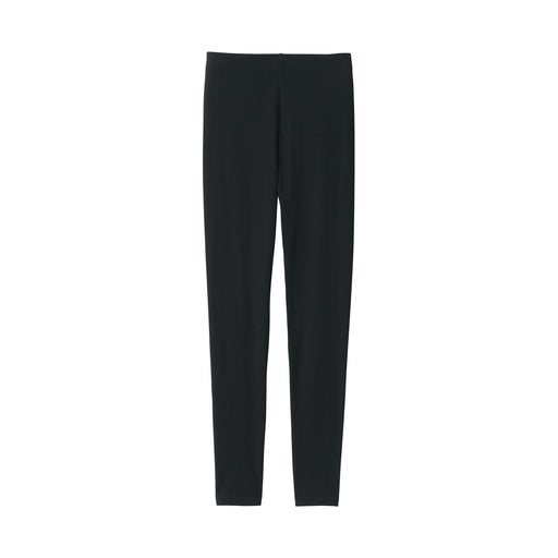 Women's Warm Cotton Leggings Black MUJI