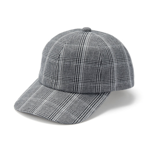 Flannel Cap Gray Check MUJI