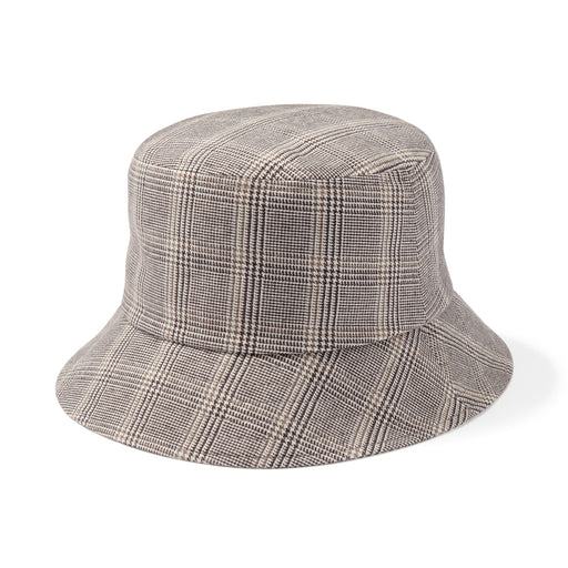 Flannel Bucket Hat Brown Check MUJI