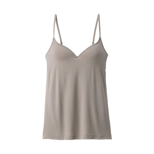 Women's Lyocell Blend Bra Camisole Mocha Brown MUJI