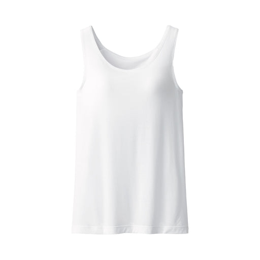 Women's Lyocell Blend Bra Tank Top White MUJI