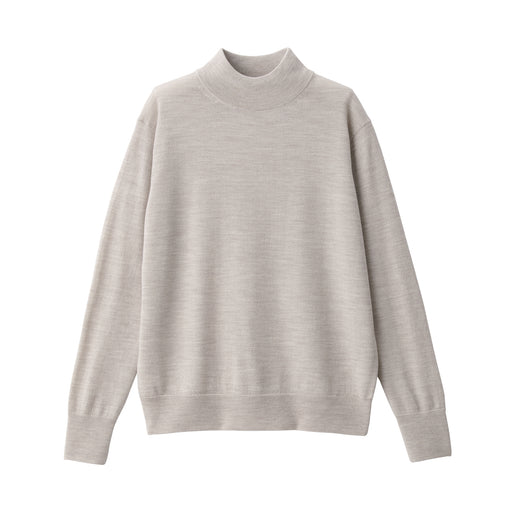 Women's Washable High-Gauge High Neck Sweater Oatmeal MUJI