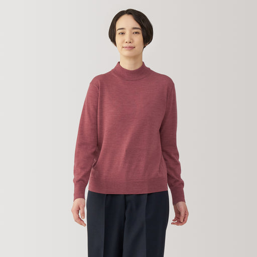 Women's Washable High-Gauge High Neck Sweater MUJI