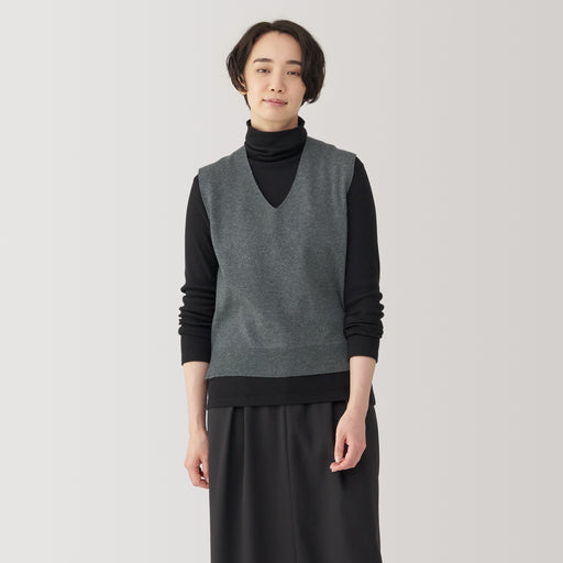 Women's Washable Milano Ribbed Vest MUJI