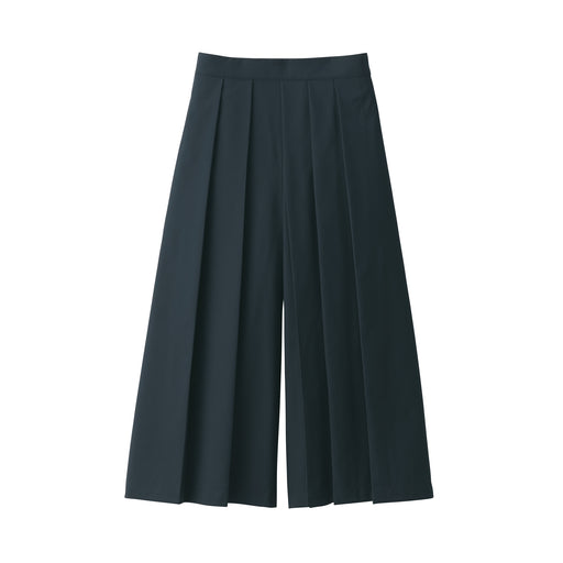 Women's Double Layered Hakama Pants Black MUJI