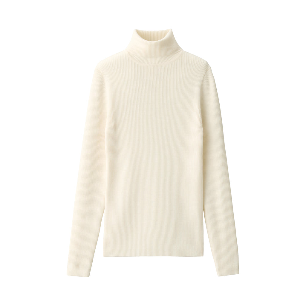 Women's Washable High-Gauge Turtleneck Sweater | Fall Knitwear | MUJI USA