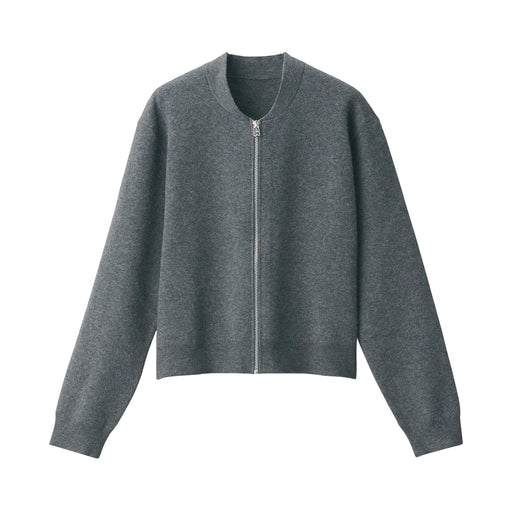 Women's Milano Ribbed Blouson Dark Gray MUJI