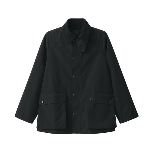 Men's Water Repellent Corduroy Collar Jacket Black MUJI