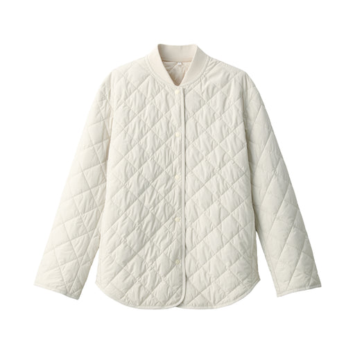 Women's Padding Quilted Jacket Ivory MUJI