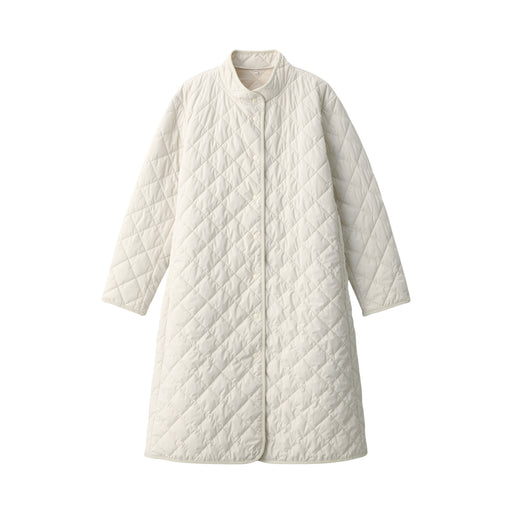 Women's Padding Quilted Coat Ivory MUJI