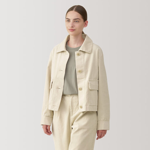 Women's Kapok Blend Corduroy Jacket MUJI