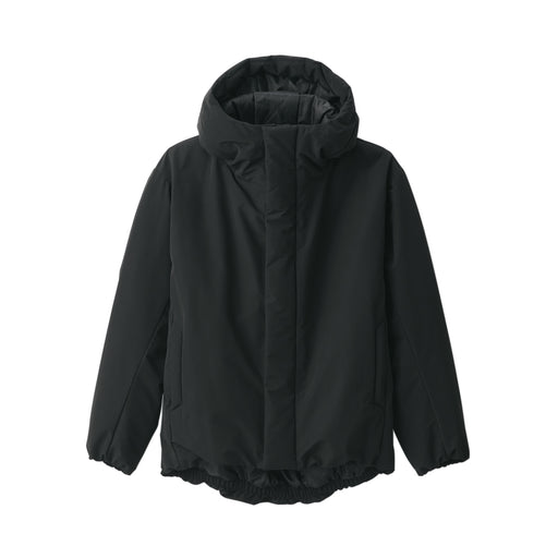 Men's Padding Hooded Jacket Black MUJI