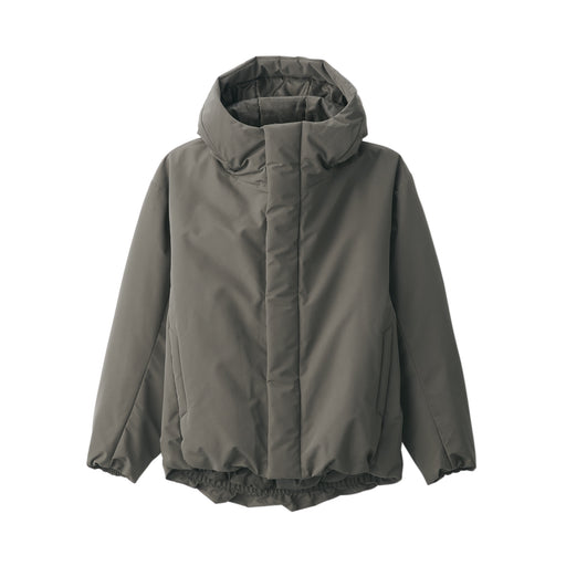 Men's Padding Hooded Jacket Dark Mocha Brown MUJI