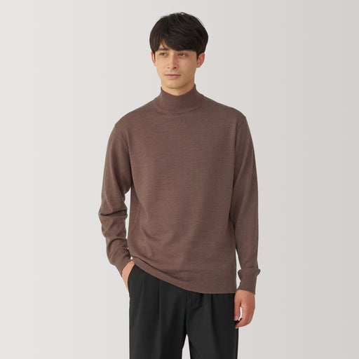 Men's Washable High Gauge High Neck Sweater MUJI USA