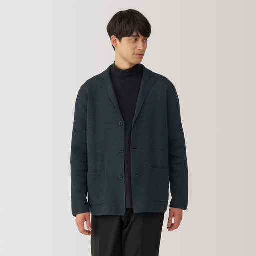 Men's Washed Milano Ribbed Jacket MUJI