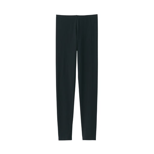 Women's Stretch Jersey Full Length Leggings Black MUJI