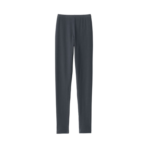 Women's Stretch Rib Leggings (Full Length) Gray MUJI