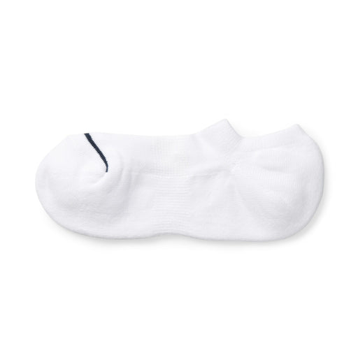 Right Angle Pile Sneaker Socks White MUJI