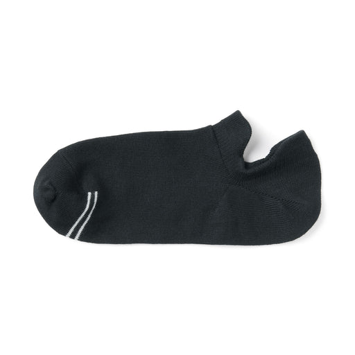 Right Angle Sneaker Socks with Tabs Black 25-27 cm (US W9-11 M7.5-10) MUJI