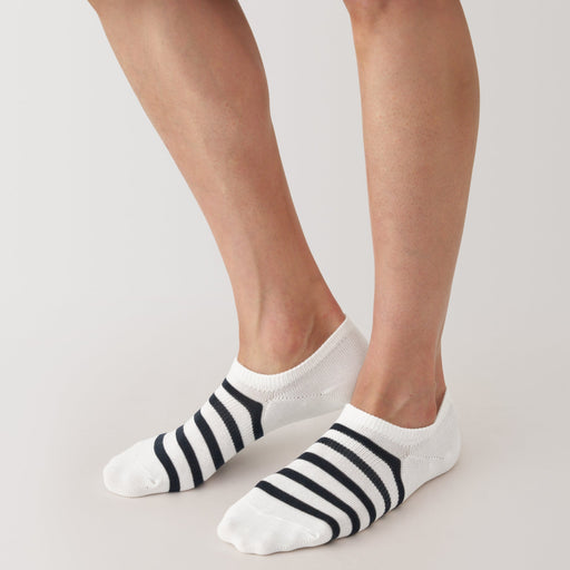 Right Angle Striped Sneaker Socks MUJI