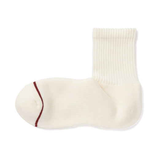 Right Angle Warm Cotton Blend Thick Short Socks Off White 25-27cm (US W9-11 M7.5-10) MUJI