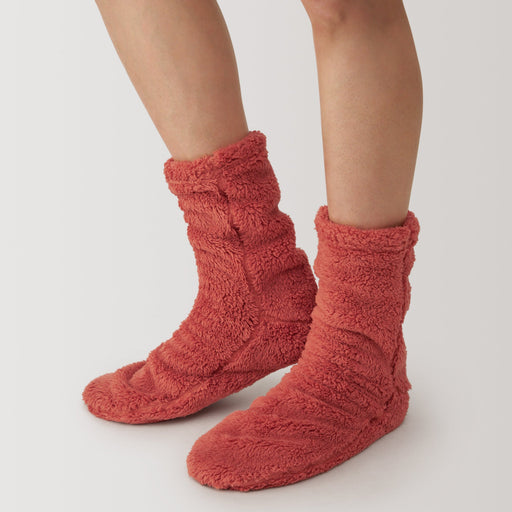 Right Angle Boa Fleece Cozy Socks MUJI