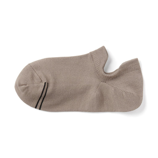 Right Angle Sneaker Socks with Tabs Grayish Brown 23-25cm (US W7-9 M5-7.5) MUJI