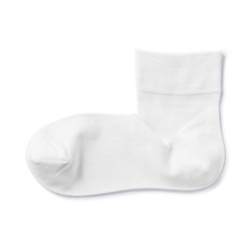 Right Angle Loose Top Short Socks Off White 23-25cm (US W7-9 M5-7.5) MUJI